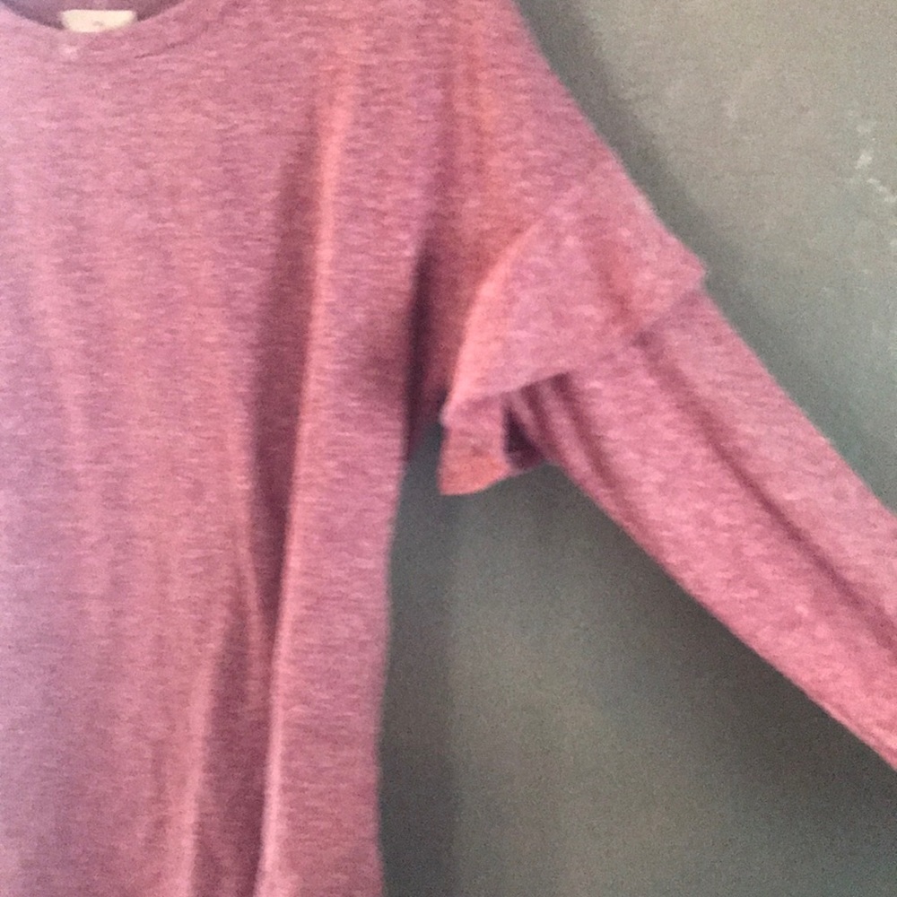Cedar & Gold Ruffle Sleeve Top - Picture 2 of 5